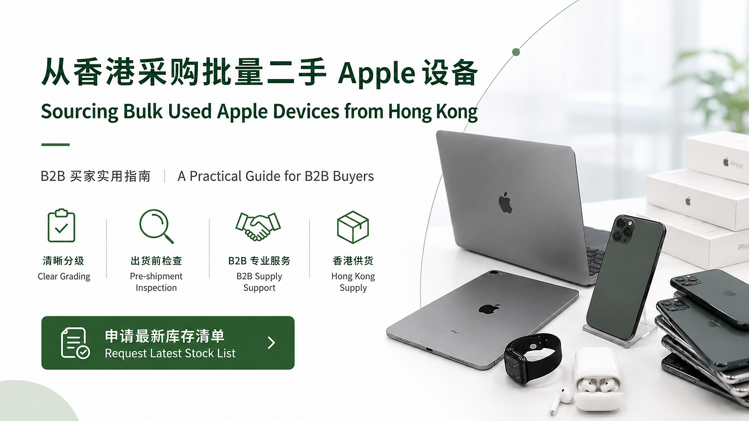 Bulk Pre-Owned Apple Device Supply from Hong Kong: A Practical Guide for B2B Buyers article cover